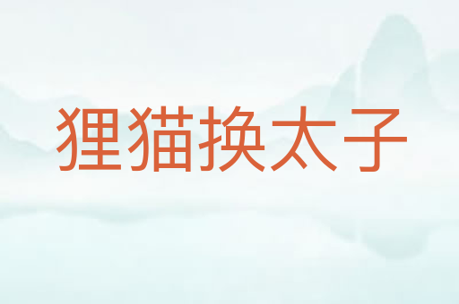狸猫换太子