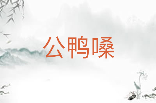公鸭嗓