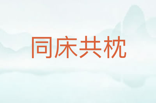 同床共枕