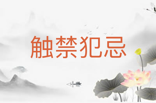 触禁犯忌