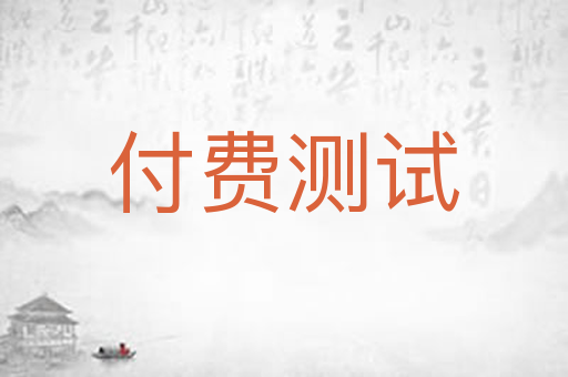 付费测试