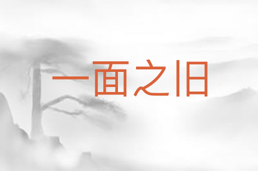 一面之旧
