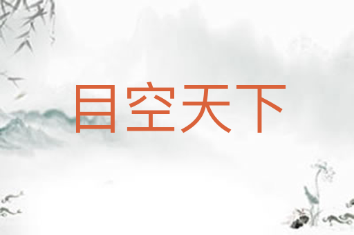 目空天下