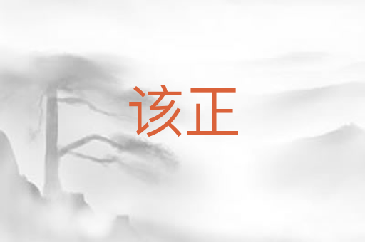 该正