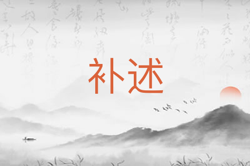 补述