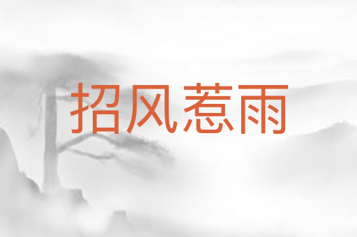 招风惹雨