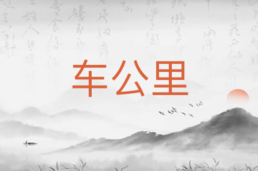 车公里