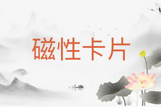 磁性卡片