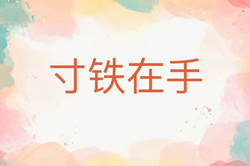 寸铁在手