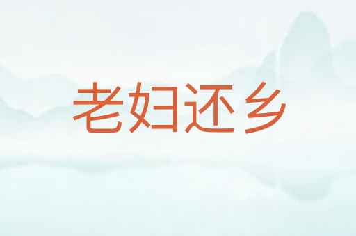 老妇还乡