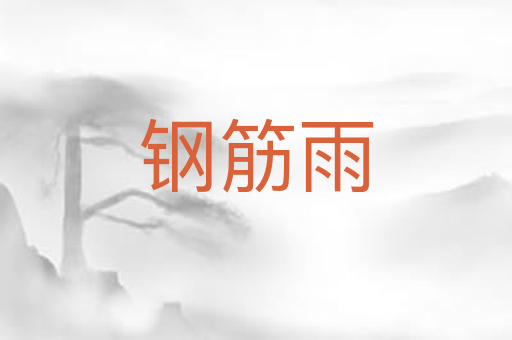 钢筋雨
