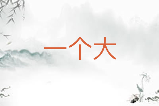 一个大