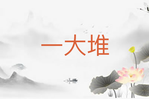 一大堆