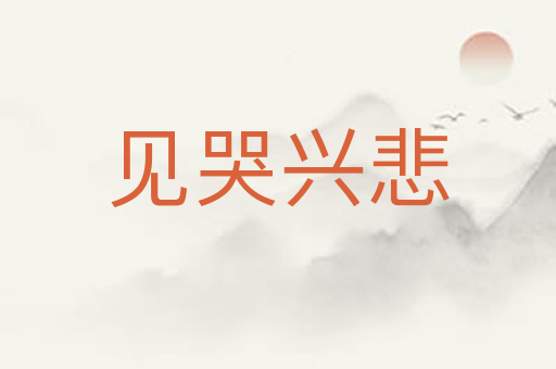 见哭兴悲