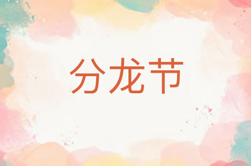 分龙节