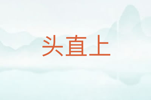 头直上