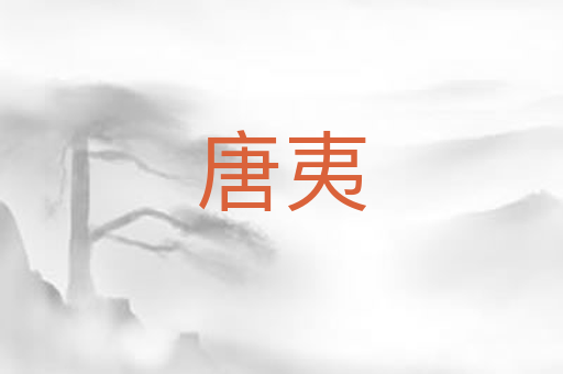唐夷