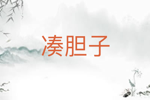 凑胆子