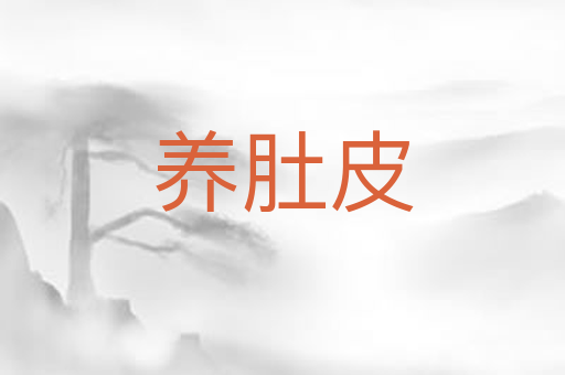 养肚皮