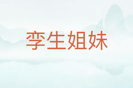 孪生姐妹