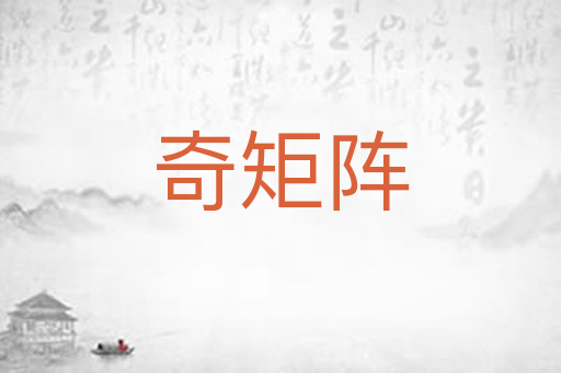 奇矩阵