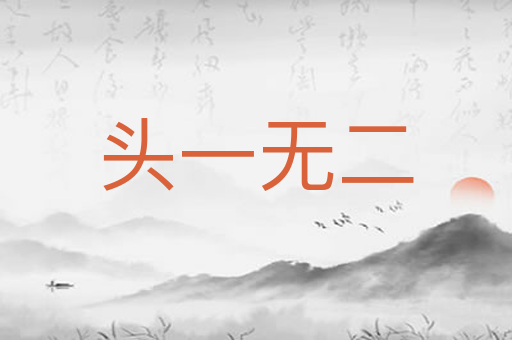 头一无二