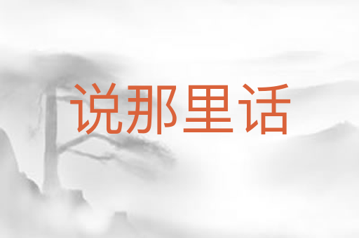 说那里话