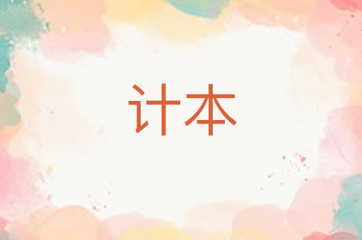 计本