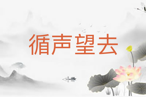循声望去