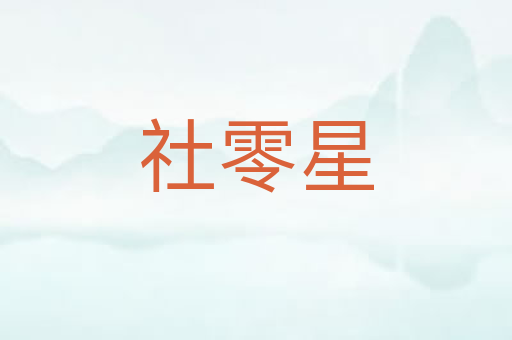 社零星