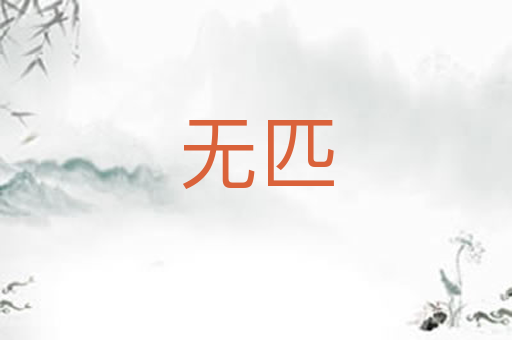 无匹