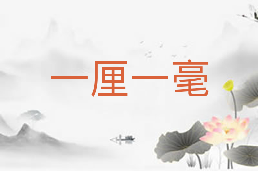 一厘一毫