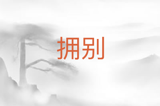 拥别