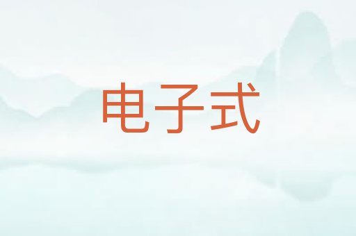 电子式