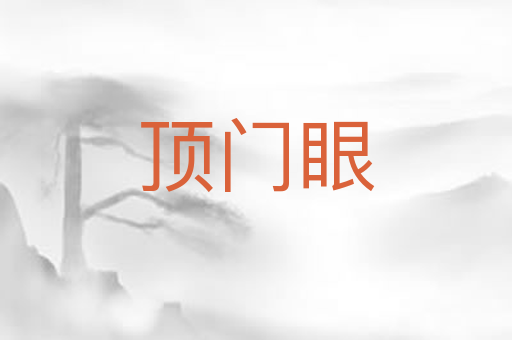 顶门眼