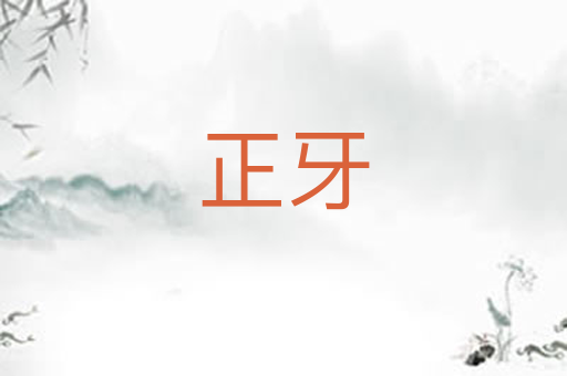 正牙