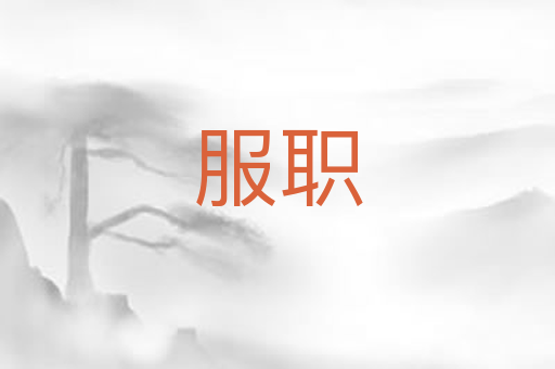 服职