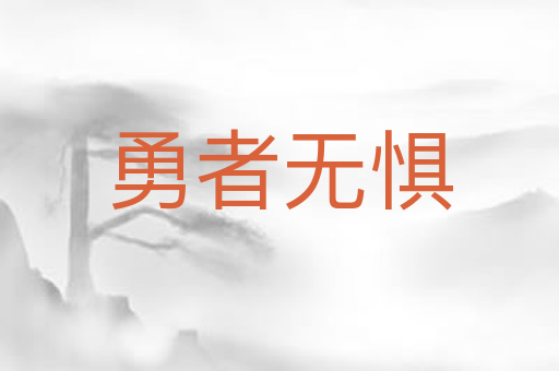 勇者无惧