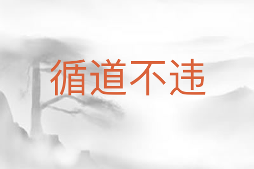 循道不违