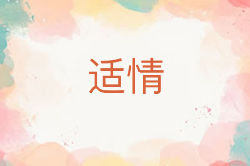适情