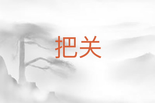 把关