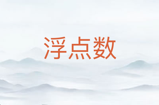 浮点数