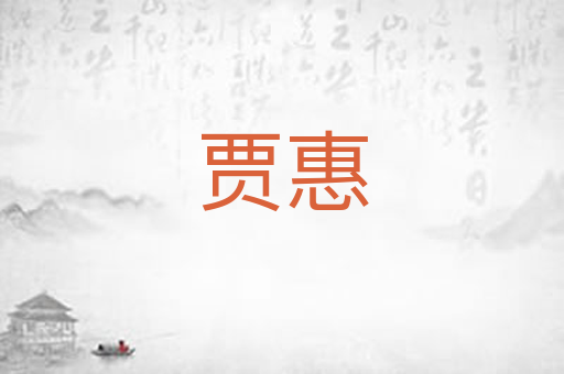 贾惠