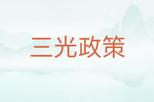 三光政策