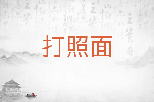 打照面