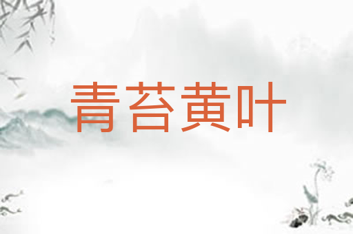 青苔黄叶