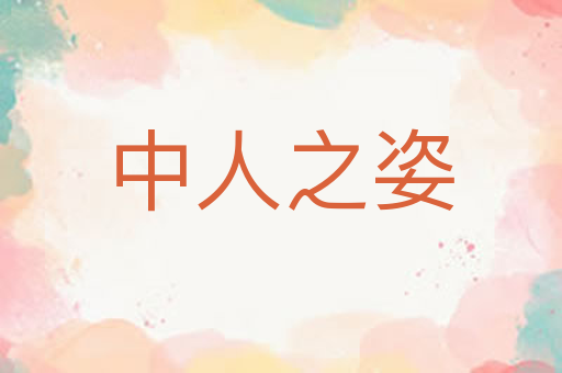 中人之姿