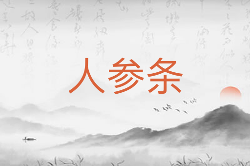 人参条