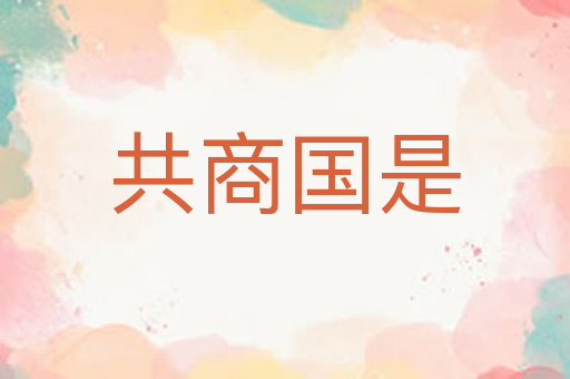 共商国是