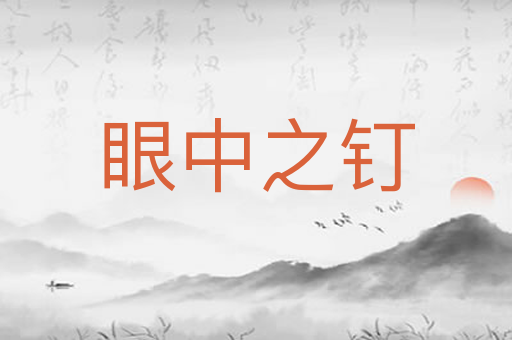 眼中之钉
